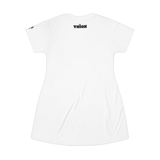 THIQK GIRL All Over Print T-Shirt Dress