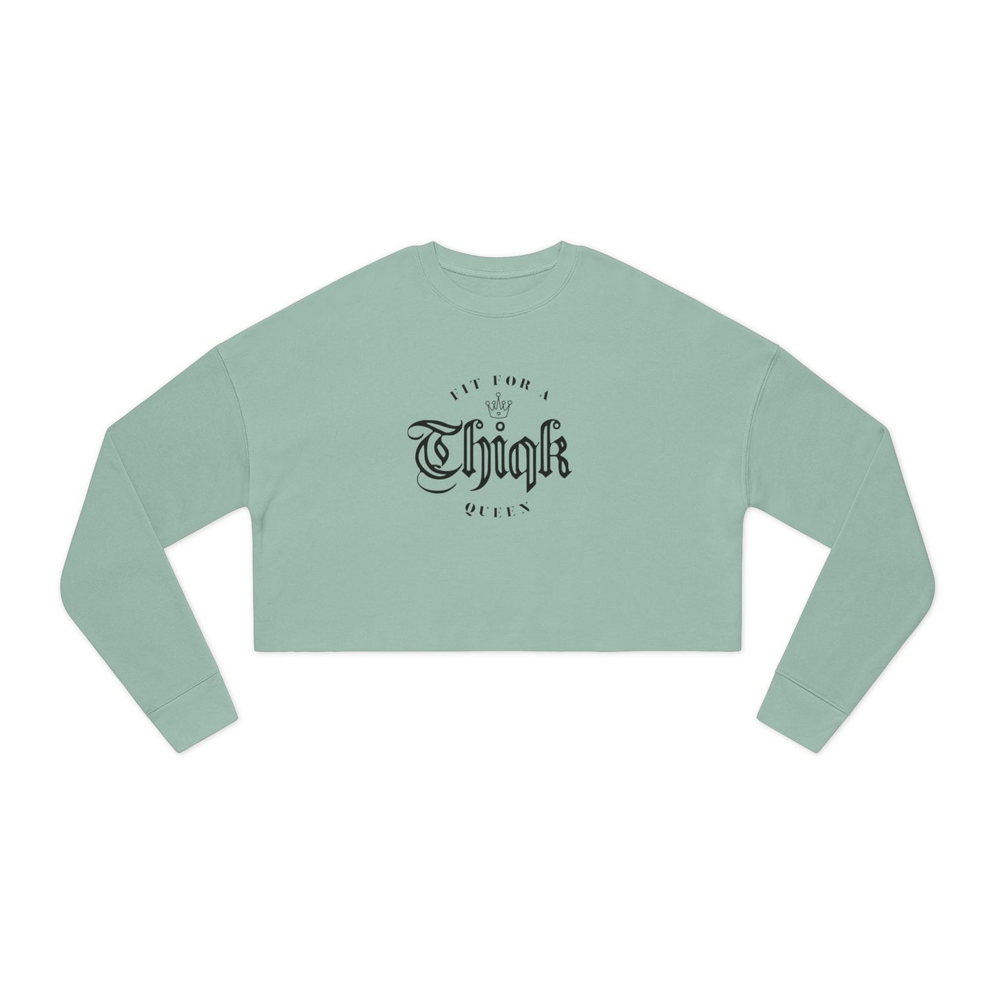Thiqk Cropped Sweatshirt - Perfect for Queens - Cozy Fashion for Confident Women