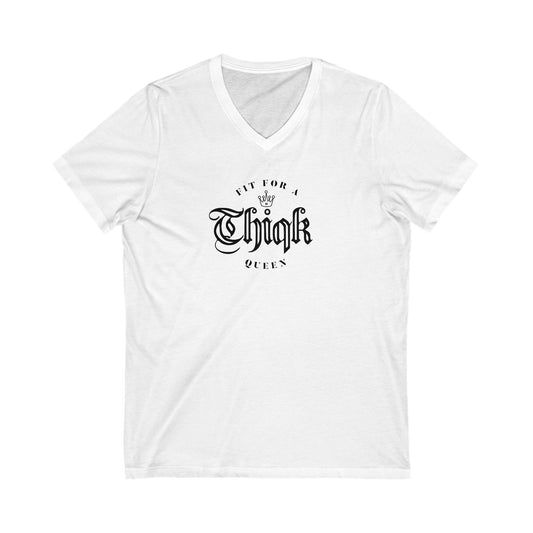 Unisex Thiqk Jersey Short Sleeve V-Neck Tee