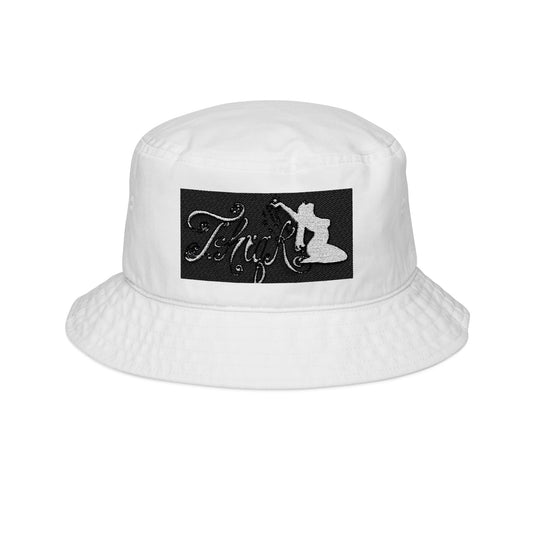 Thiqk logo Stylish Embroidered Bucket Hat for Trendsetters