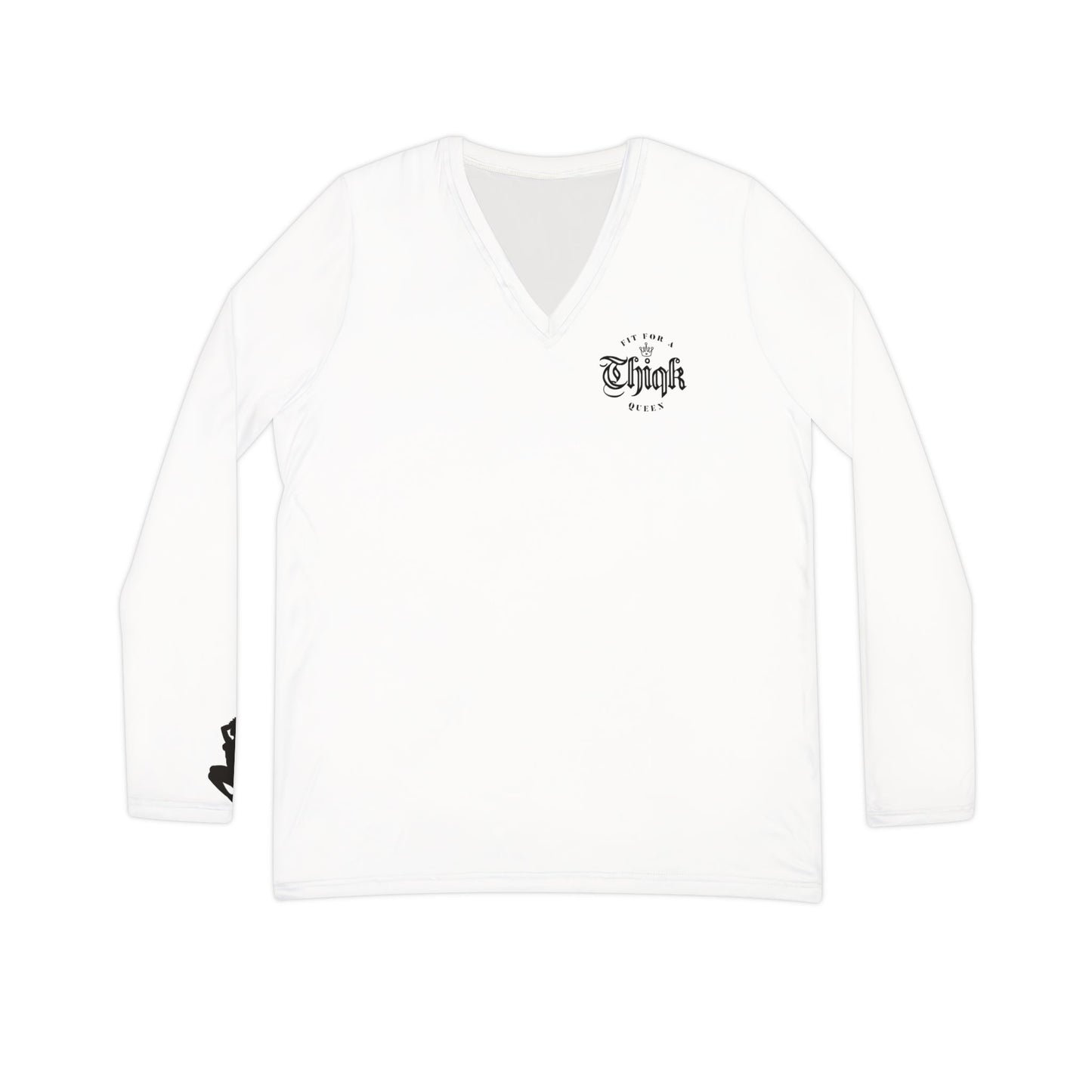 Thiqk's Stylishly Women's Long Sleeve V-Neck Shirt - Perfect for Everyday Wear